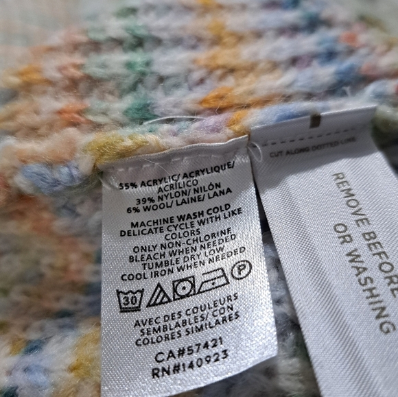 LOFT Petite Rainbow Spacedye Sweater Dress Size Small - Picture 8 of 11